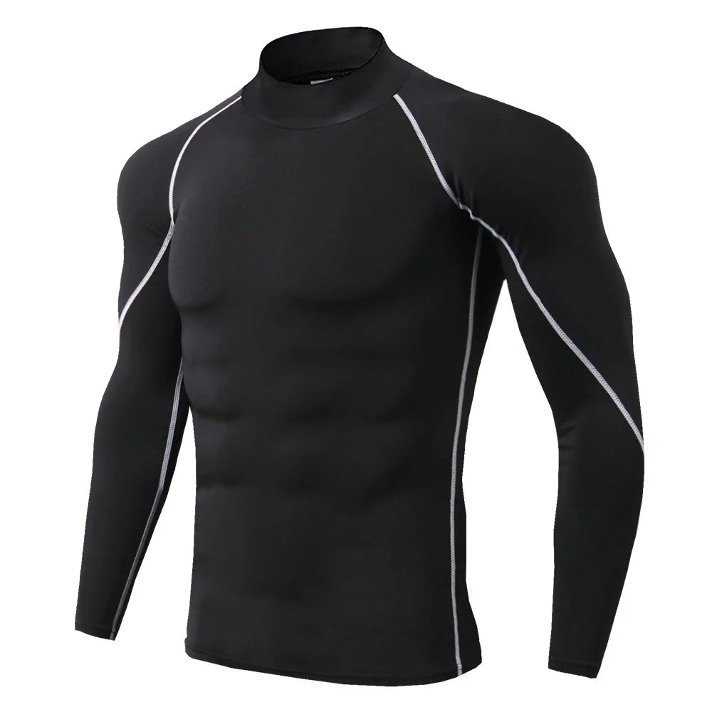 Apex Compression Mock-Neck T-shirt