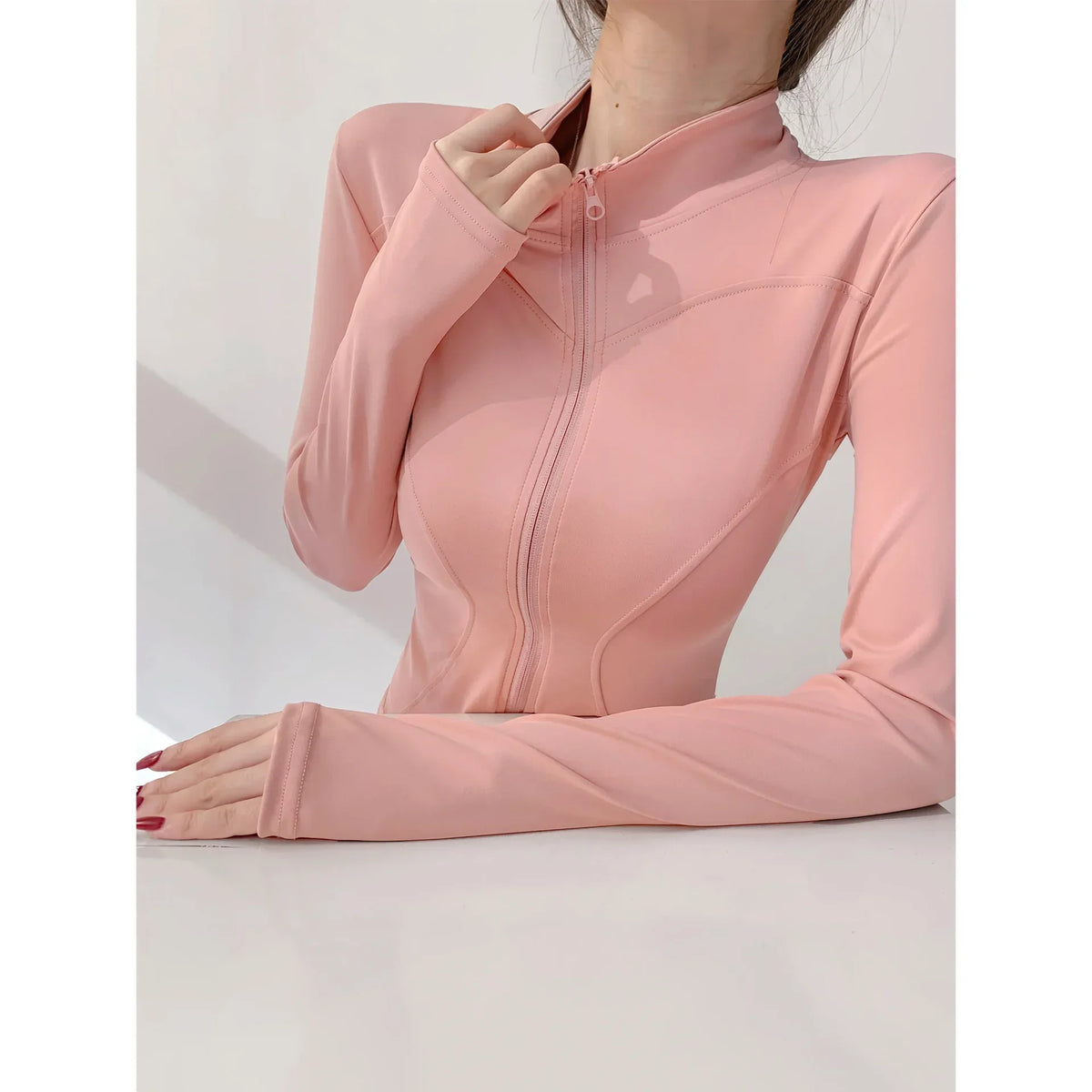 Core Long Sleeve Zip Top