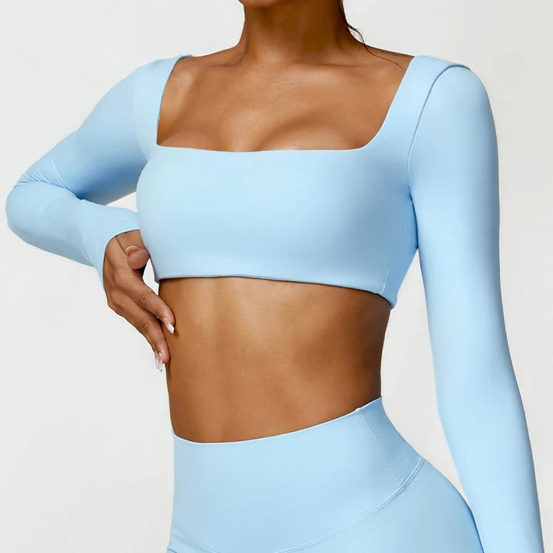 Core Long Sleeve Crop Top