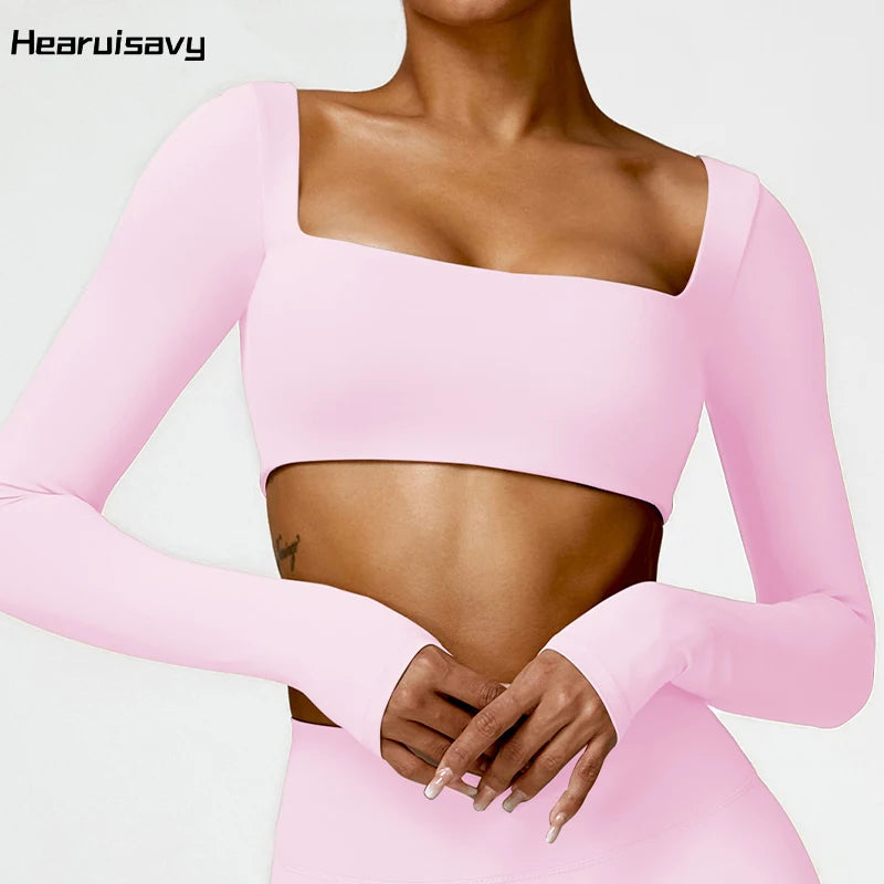 Core Long Sleeve Crop Top