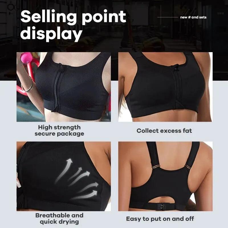 Core Zip Sports Bra