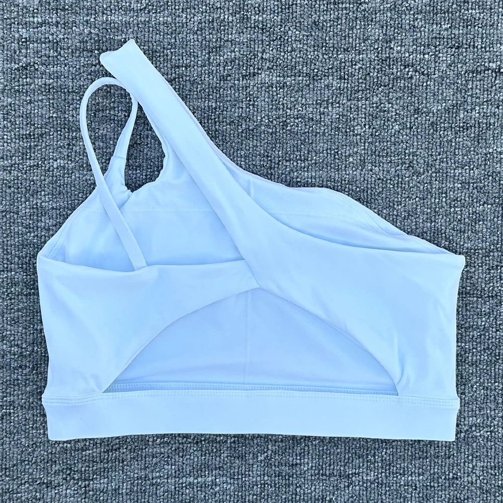 Core One Shoulder Sports Bra