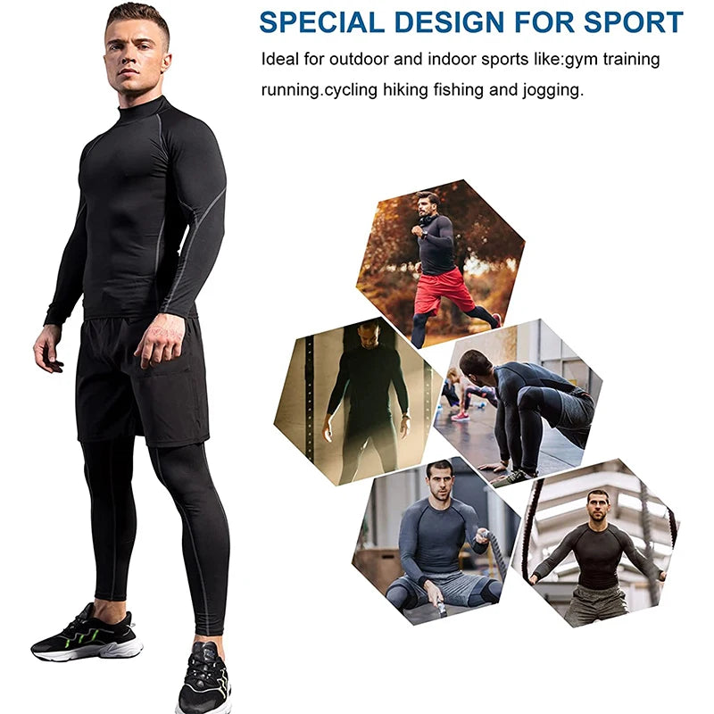 Apex Compression Mock-Neck T-shirt