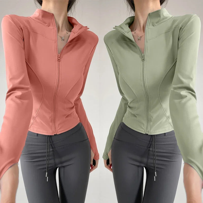 Core Long Sleeve Zip Top