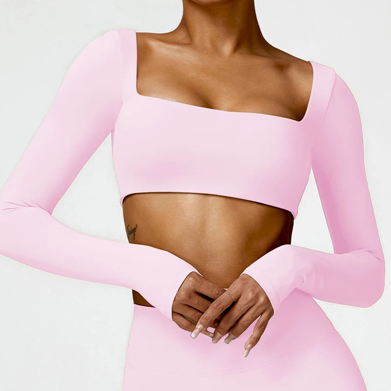 Core Long Sleeve Crop Top