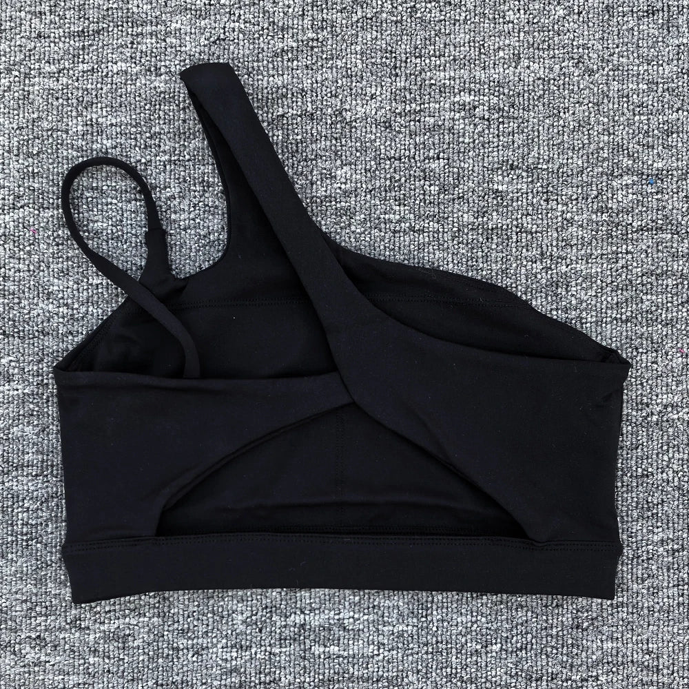 Core One Shoulder Sports Bra