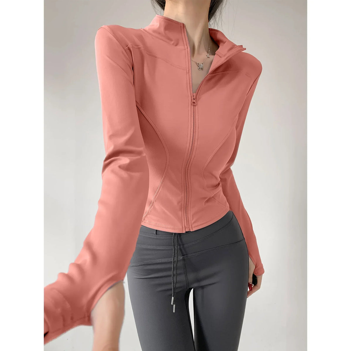 Core Long Sleeve Zip Top