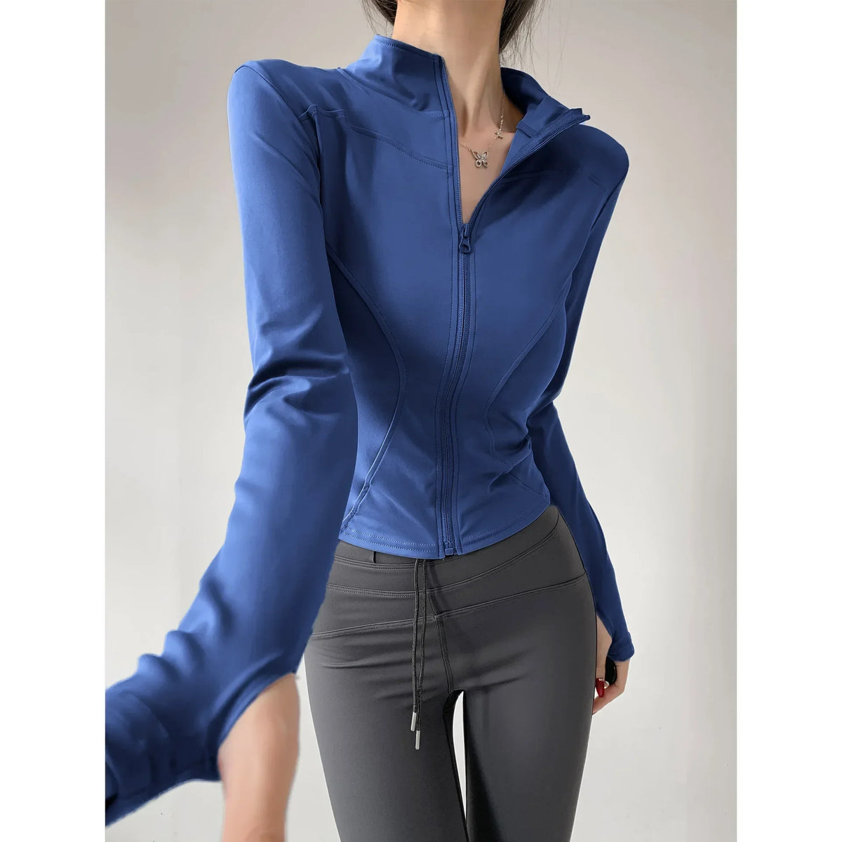 Core Long Sleeve Zip Top