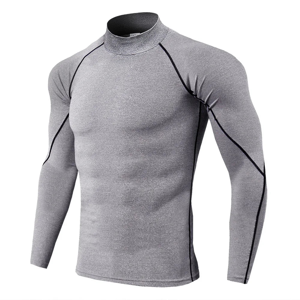 Apex Compression Mock-Neck T-shirt