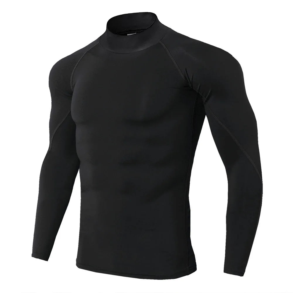 Apex Compression Mock-Neck T-shirt