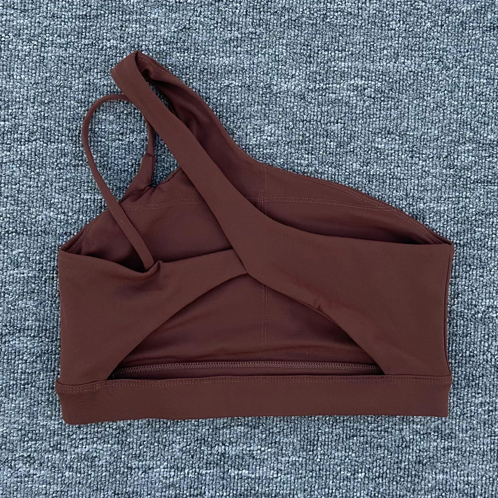 Core One Shoulder Sports Bra