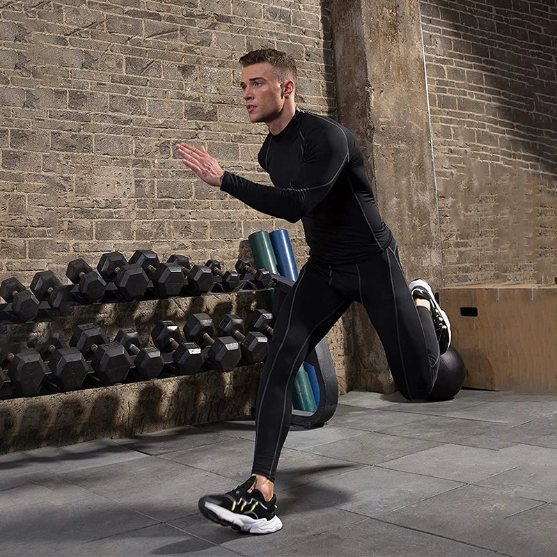Apex Compression Mock-Neck T-shirt