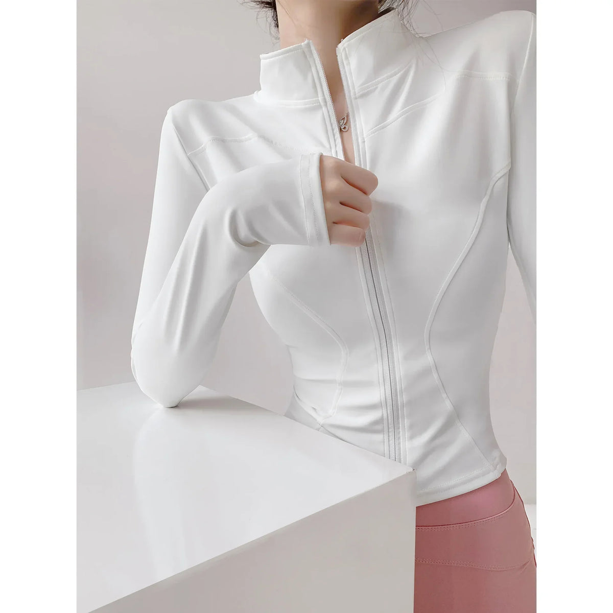Core Long Sleeve Zip Top