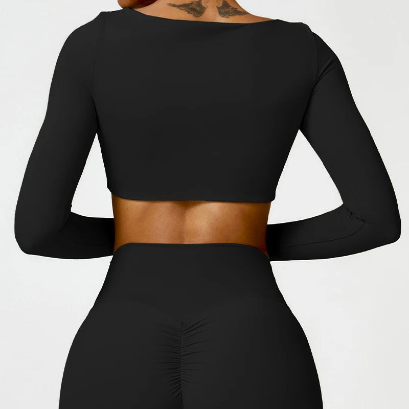 Core Long Sleeve Crop Top