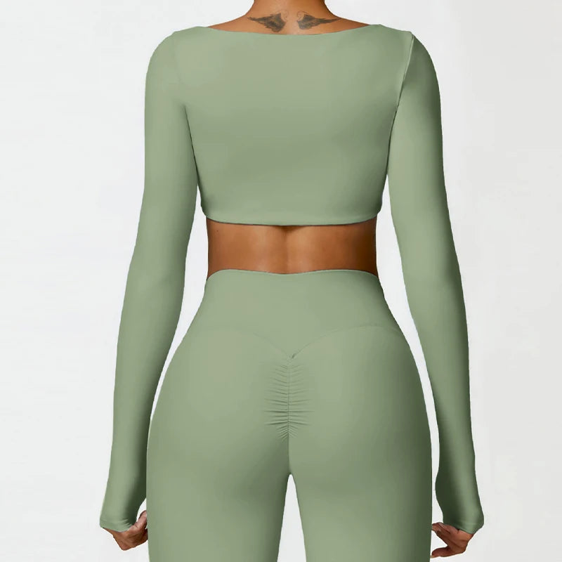 Core Long Sleeve Crop Top