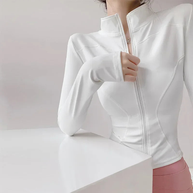 Core Long Sleeve Zip Top