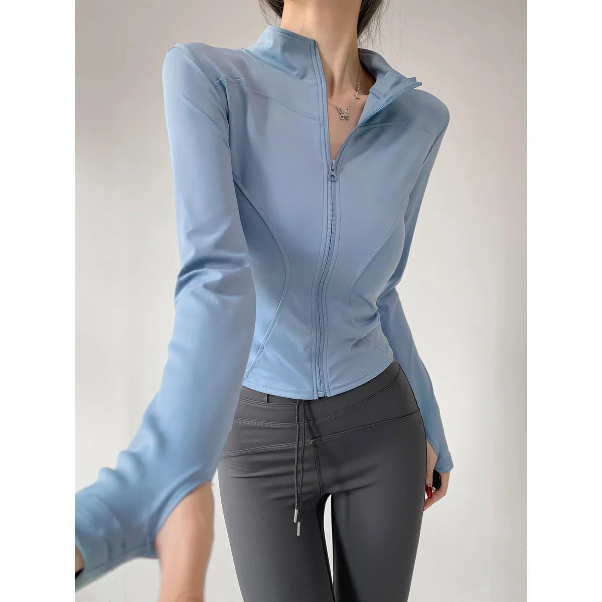 Core Long Sleeve Zip Top