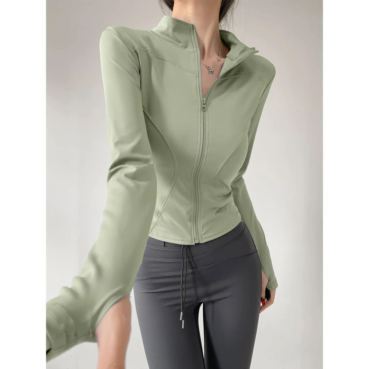 Core Long Sleeve Zip Top