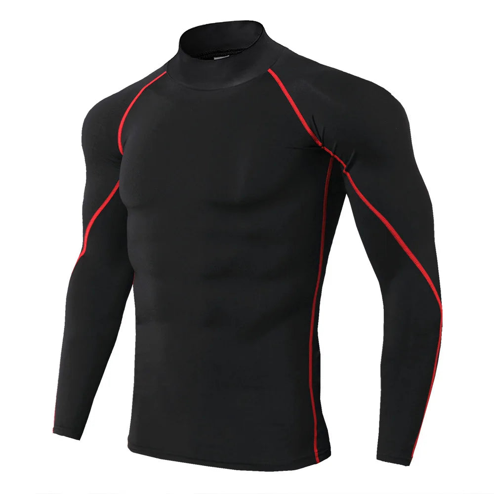 Apex Compression Mock-Neck T-shirt