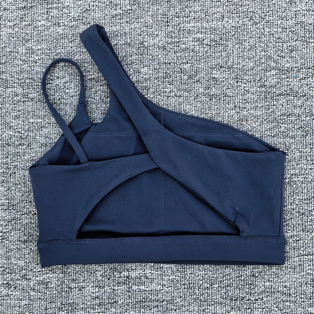Core One Shoulder Sports Bra
