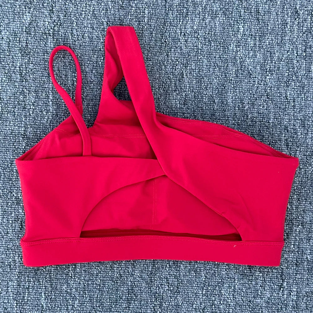 Core One Shoulder Sports Bra
