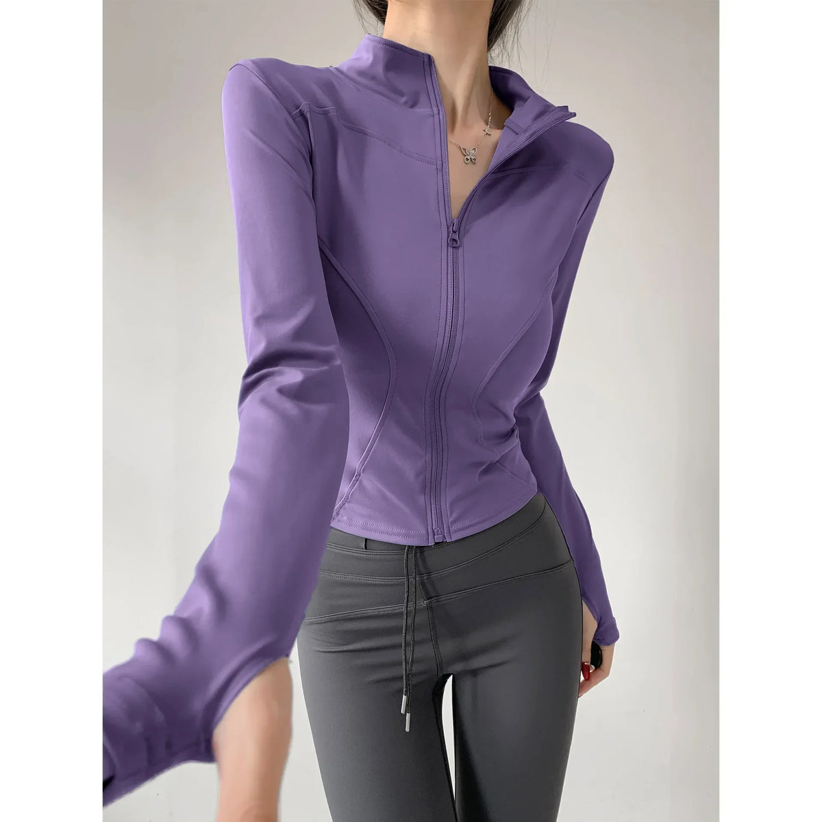 Core Long Sleeve Zip Top