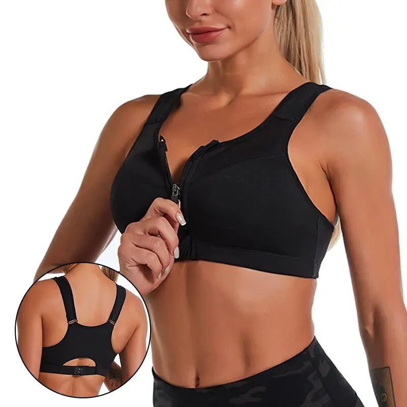 Core Zip Sports Bra