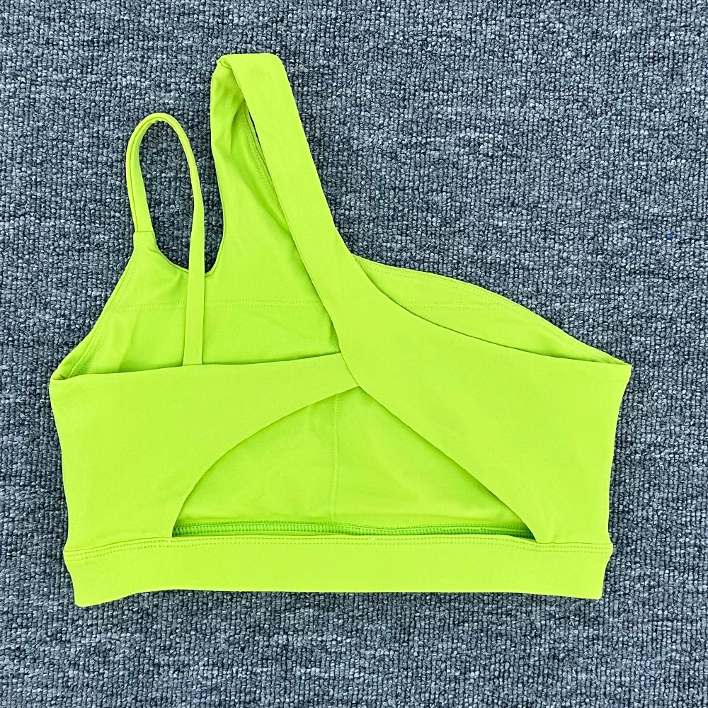 Core One Shoulder Sports Bra