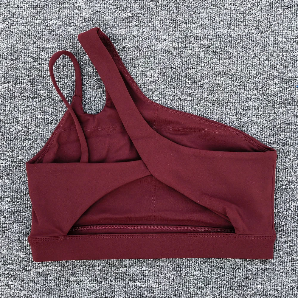 Core One Shoulder Sports Bra