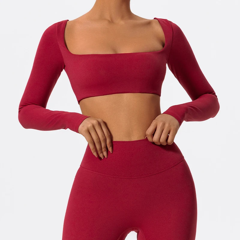 Core Long Sleeve Crop Top