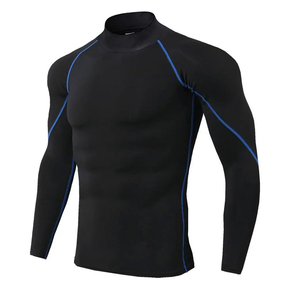 Apex Compression Mock-Neck T-shirt