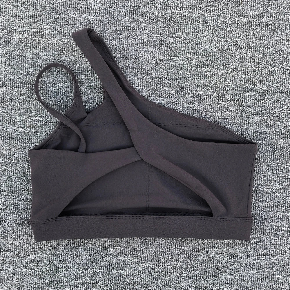 Core One Shoulder Sports Bra