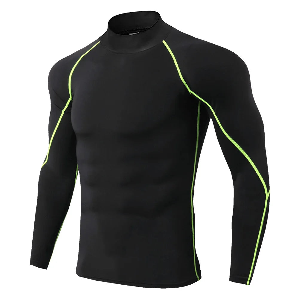 Apex Compression Mock-Neck T-shirt